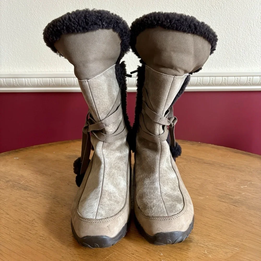 The North Face waterproof leather insulated‎ winter snow boots